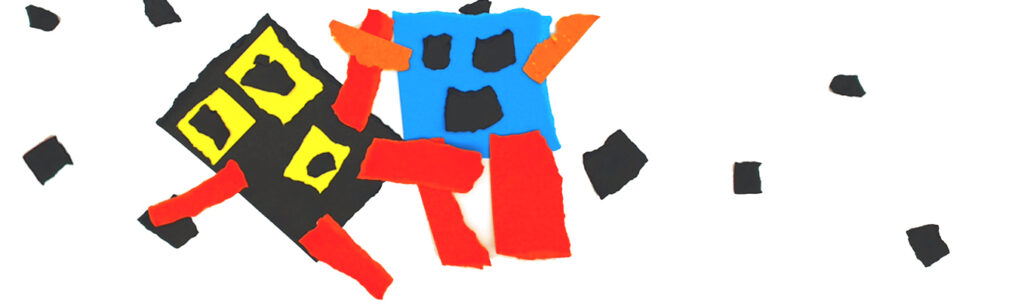 disegni con la carta strappata